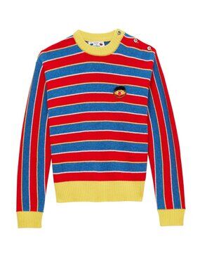 Paul & Joe Sister x Sesame Street Ernie Wool Sweater Top